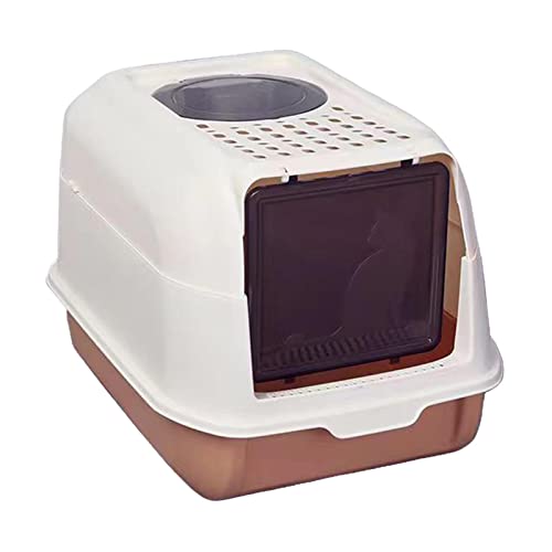 predolo Geschlossene Katzentoilette, Kätzchentoilette, Katzentoilette, hohe Seiten, leicht zu reinigen, mit Tür-Katzentoilette für kleine Kätzchen, Orange predolo Geschlossene Katzentoilette, Kätzchentoilette, Katzentoilette, hohe Seiten, leicht zu reinigen, mit Tür-Katzentoilette für kleine Kätzchen, Orange von predolo