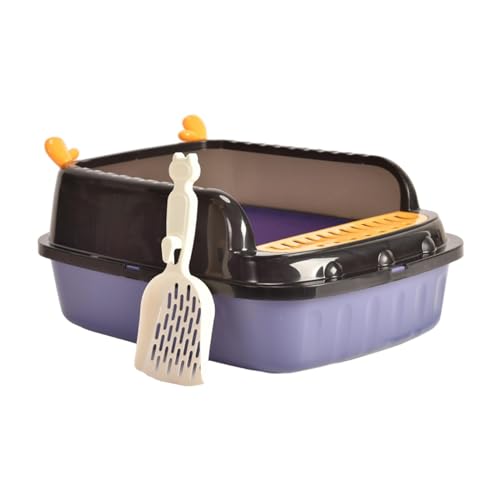 predolo Großzügige Katzenhygienestation für alle Arten von Streu; Katzentoilette mit erhöhtem Rand, Violet M predolo Großzügige Katzenhygienestation für alle Arten von Streu; Katzentoilette mit erhöhtem Rand, Violet M von predolo
