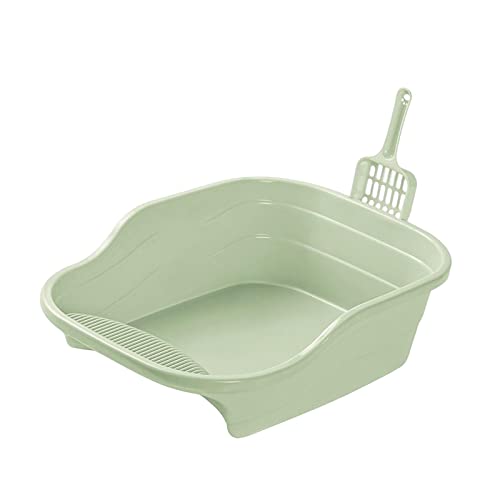 predolo Halb geschlossene Katzentoilette, spritzwassergeschützte Töpfchen-Toilettenbettpfanne, leicht zu reinigen, Haustier-Toilette für Kleintiere, GRÜN predolo Halb geschlossene Katzentoilette, spritzwassergeschützte Töpfchen-Toilettenbettpfanne, leicht zu reinigen, Haustier-Toilette für Kleintiere, GRÜN von predolo