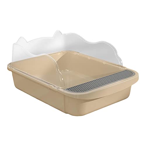 predolo Halbgeschlossene, offene Katzentoilette, Tiefe Toilette, tragbare Sieb-Katzentoilette, Katzentoilette, Haustier-Katzenklo für Einzel- und, 43x28x18cm Khaki predolo Halbgeschlossene, offene Katzentoilette, Tiefe Toilette, tragbare Sieb-Katzentoilette, Katzentoilette, Haustier-Katzenklo für Einzel- und, 43x28x18cm Khaki von predolo