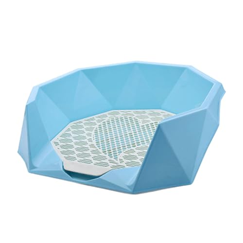 predolo Haustier Hundetoiletten Töpfchen Trainer, Eck Katzentoilette für Kleine, Mittelgroße Hunde, Reinigungswerkzeug, Haustier PIPI Toiletten Katzen Welpen, Blau predolo Haustier Hundetoiletten Töpfchen Trainer, Eck Katzentoilette für Kleine, Mittelgroße Hunde, Reinigungswerkzeug, Haustier PIPI Toiletten Katzen Welpen, Blau von predolo