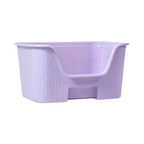 predolo Haustier-Katzentoiletten mit hohen Seiten, Kätzchen-Toilettenpfanne, stabiles Haustierzubehör, Katzen- und kleine Hunde-Bettpfanne, Violett ohne Rad predolo Haustier-Katzentoiletten mit hohen Seiten, Kätzchen-Toilettenpfanne, stabiles Haustierzubehör, Katzen- und kleine Hunde-Bettpfanne, Violett ohne Rad von predolo
