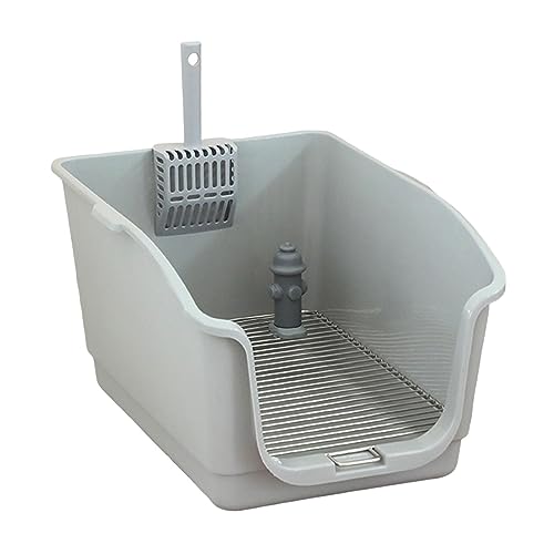 predolo Haustier-Toilette für Hunde und Katzen, Tragbare PIPI-Schale für Haustiere, Grauer Abstand 18 mm predolo Haustier-Toilette für Hunde und Katzen, Tragbare PIPI-Schale für Haustiere, Grauer Abstand 18 mm von predolo