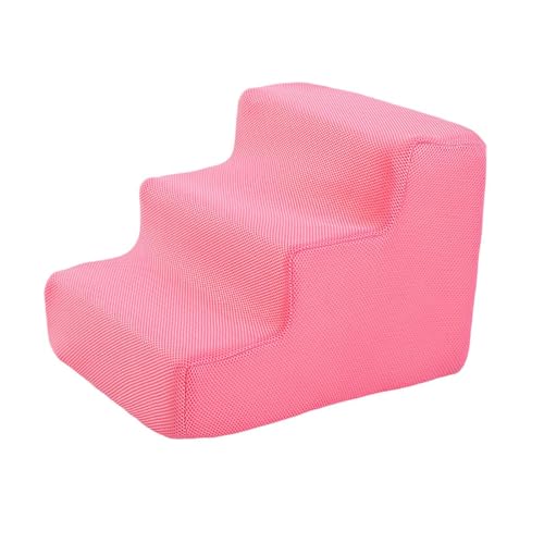 predolo Haustierleiter für kleine Hunde und Katzen - Stabile Stufen für hohe Betten und Sofas, Rosa 3 Schritte predolo Haustierleiter für kleine Hunde und Katzen - Stabile Stufen für hohe Betten und Sofas, Rosa 3 Schritte von predolo