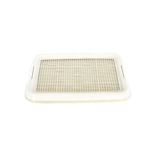 predolo Hundetöpfchen-Toiletten-Trainingstablett, Töpfchentrainer, leicht zu reinigen, 47 x 35,6 cm, Hundetoilette, Welpen-PIPI-Pad-Halter für Welpen, Weiß predolo Hundetöpfchen-Toiletten-Trainingstablett, Töpfchentrainer, leicht zu reinigen, 47 x 35,6 cm, Hundetoilette, Welpen-PIPI-Pad-Halter für Welpen, Weiß von predolo