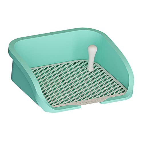 predolo Hundetoilette, Hundetöpfchen-Tablett mit abnehmbarem Pfosten, leicht zu reinigender Urinierpad-Halter, Katzentoilette für kleine Tiere, Katzen, GRÜN predolo Hundetoilette, Hundetöpfchen-Tablett mit abnehmbarem Pfosten, leicht zu reinigender Urinierpad-Halter, Katzentoilette für kleine Tiere, Katzen, GRÜN von predolo