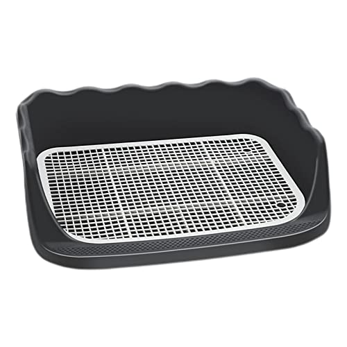 predolo Hundetoilette mit Schutzwand auf Jeder Seite, Leicht zu Reinigen, Hält Pfoten Und Böden Sauber, Hundetöpfchen, Schwarz predolo Hundetoilette mit Schutzwand auf Jeder Seite, Leicht zu Reinigen, Hält Pfoten Und Böden Sauber, Hundetöpfchen, Schwarz von predolo