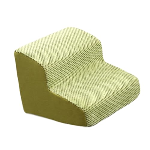 predolo Hundetreppe für kleine Hunde, 2 Stufen mit abnehmbarem Bezug, Haustier-Rampe für ältere Tiere, Matcha predolo Hundetreppe für kleine Hunde, 2 Stufen mit abnehmbarem Bezug, Haustier-Rampe für ältere Tiere, Matcha von predolo