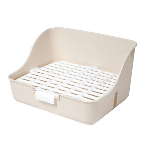predolo Kaninchentoilette, Haustier-Toilette, tragbar, abnehmbare Reinigungspfanne, Häschen-Töpfchen-Trainer-Ecke für Meerschweinchen, Hamster, Weiß predolo Kaninchentoilette, Haustier-Toilette, tragbar, abnehmbare Reinigungspfanne, Häschen-Töpfchen-Trainer-Ecke für Meerschweinchen, Hamster, Weiß von predolo