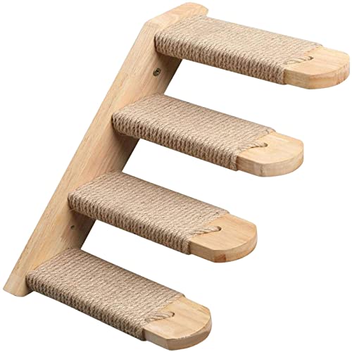 predolo Katzen-Kletterregale, Sitzleiter, Indoor-Plattform, Zuhause, Hanfseil, Katzen, Treppe, Treppenregal zum Entspannen, Wohnung, Klettertür, Ruhen, 4 Stufen 40x22x6cm predolo Katzen-Kletterregale, Sitzleiter, Indoor-Plattform, Zuhause, Hanfseil, Katzen, Treppe, Treppenregal zum Entspannen, Wohnung, Klettertür, Ruhen, 4 Stufen 40x22x6cm von predolo
