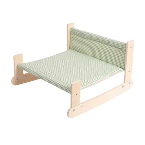 predolo Katzenhängemattenbett, Katzenruhe, Hängematte Aus Holz, Modernes Waschbares Katzenmöbel, Strandstuhl, Katzenbett für Kätzchen, Katzen Und Kleine Hunde, Grün predolo Katzenhängemattenbett, Katzenruhe, Hängematte Aus Holz, Modernes Waschbares Katzenmöbel, Strandstuhl, Katzenbett für Kätzchen, Katzen Und Kleine Hunde, Grün von predolo