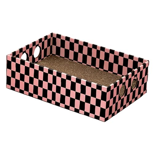 predolo Katzenkratzer aus Pappe, Kratzbrett, Katzenkratzbrett, Liegebox für kleine und mittelgroße Katzenkätzchen, Orange Rot predolo Katzenkratzer aus Pappe, Kratzbrett, Katzenkratzbrett, Liegebox für kleine und mittelgroße Katzenkätzchen, Orange Rot von predolo