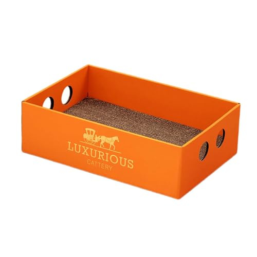 predolo Katzenkratzkasten, Kratzbrett mit Katzenkratzpad, Katzenloungebox für Kätzchen predolo Katzenkratzkasten, Kratzbrett mit Katzenkratzpad, Katzenloungebox für Kätzchen von predolo