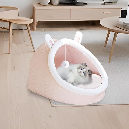 predolo Katzenschlafplatz mit Spielzeugball und Rutschfester Unterlage, Rosa, M predolo Katzenschlafplatz mit Spielzeugball und Rutschfester Unterlage, Rosa, M von predolo