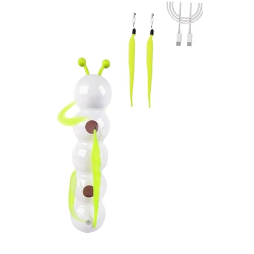 predolo Wuselwurm Katzenspielzeug, Automatisch Bewegender Teaser, Necke Katzenspielzeug, Wusel Wurm mit Saugnapf, Interaktives Spielzeug für Katzen, Wand Montiert Smart Sensor Cat Toy predolo Wuselwurm Katzenspielzeug, Automatisch Bewegender Teaser, Necke Katzenspielzeug, Wusel Wurm mit Saugnapf, Interaktives Spielzeug für Katzen, Wand Montiert Smart Sensor Cat Toy von predolo