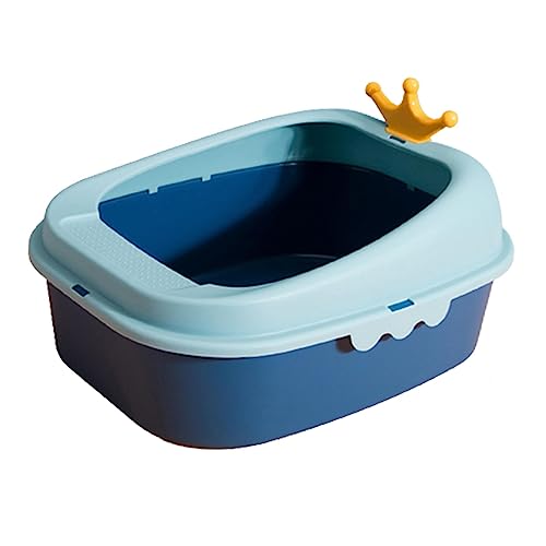 predolo Katzentoilette, Katzentoilette, Katzentoilette, Kätzchentoilette für Kätzchen, alle Arten von Katzenstreu, Blau predolo Katzentoilette, Katzentoilette, Katzentoilette, Kätzchentoilette für Kätzchen, alle Arten von Katzenstreu, Blau von predolo