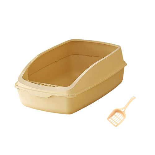 predolo Katzentoilette, Katzentoilette, Langlebig, Spritzwassergeschützt, Halbgeschlossener Katzensandkasten, Kätzchentoilette für Katzen Und Kleine Haustiere, Gelb predolo Katzentoilette, Katzentoilette, Langlebig, Spritzwassergeschützt, Halbgeschlossener Katzensandkasten, Kätzchentoilette für Katzen Und Kleine Haustiere, Gelb von predolo