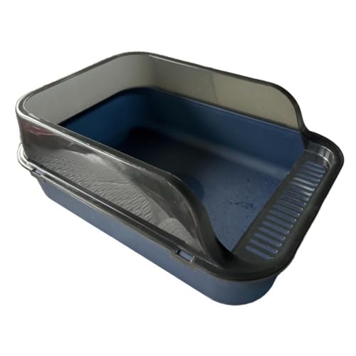 predolo Katzentoilette, Oben offene Katzentoilette, hochseitiger, halbgeschlossener Katzenstreubehälter, Katzentoilette, Blau predolo Katzentoilette, Oben offene Katzentoilette, hochseitiger, halbgeschlossener Katzenstreubehälter, Katzentoilette, Blau von predolo