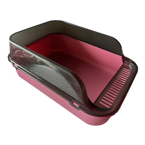 predolo Katzentoilette, Oben offene Katzentoilette, hochseitiger, halbgeschlossener Katzenstreubehälter, Katzentoilette, ROSA predolo Katzentoilette, Oben offene Katzentoilette, hochseitiger, halbgeschlossener Katzenstreubehälter, Katzentoilette, ROSA von predolo