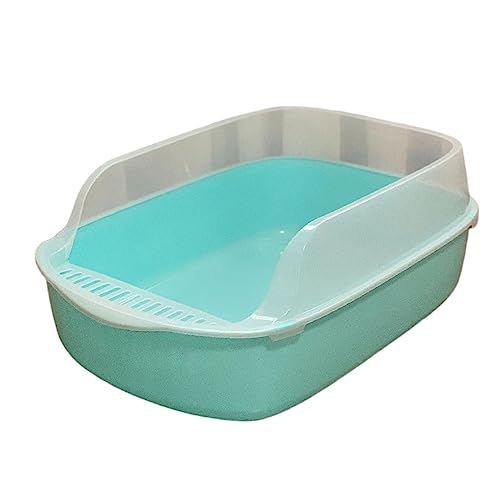 predolo Katzentoilette, Töpfchen, Toilette, langlebig, spritzwassergeschützt, großer Raum, erhöhter Katzensandkasten, Haustiertoilette für Katzen, kleine, GRÜN predolo Katzentoilette, Töpfchen, Toilette, langlebig, spritzwassergeschützt, großer Raum, erhöhter Katzensandkasten, Haustiertoilette für Katzen, kleine, GRÜN von predolo