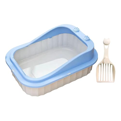 predolo Katzentoilette für Hauskatzen, Kätzchen-Töpfchen-Toiletten-Haustier-Katzentoilette, Oben offen, Haustier-Katzentoilette, für alle Arten von, Blau predolo Katzentoilette für Hauskatzen, Kätzchen-Töpfchen-Toiletten-Haustier-Katzentoilette, Oben offen, Haustier-Katzentoilette, für alle Arten von, Blau von predolo