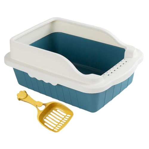 predolo Katzentoilette mit offener Oberseite und Schaufel, Katzentoilette für Haustiere, Töpfchen, Toilette für Hauskatzen, Kätzchen, Kleintiere, Blau S 27x18x15CM predolo Katzentoilette mit offener Oberseite und Schaufel, Katzentoilette für Haustiere, Töpfchen, Toilette für Hauskatzen, Kätzchen, Kleintiere, Blau S 27x18x15CM von predolo