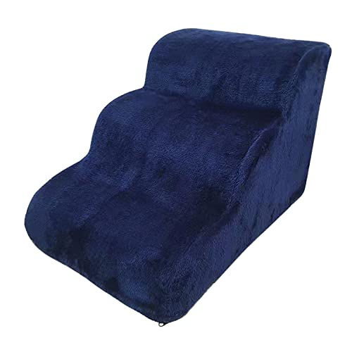 predolo Komfortable Haustiertreppe für ältere Hunde, praktischer Bezug, platzsparend, Dunkelblau predolo Komfortable Haustiertreppe für ältere Hunde, praktischer Bezug, platzsparend, Dunkelblau von predolo
