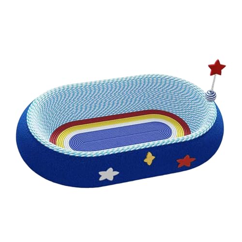predolo Kratzbrett Katzen Kratzmatte Sisal Möbel Schutz Schlafplatz Atmungsaktives Langlebiges Material mit Spielzeug für Haustiere Drinnen Entspannung von predolo