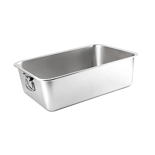 predolo Moderne Katzentoilette für Hauskatzen, hygienische Katzensandkiste aus Edelstahl, 40 cm x 30 cm x 10 cm predolo Moderne Katzentoilette für Hauskatzen, hygienische Katzensandkiste aus Edelstahl, 40 cm x 30 cm x 10 cm von predolo