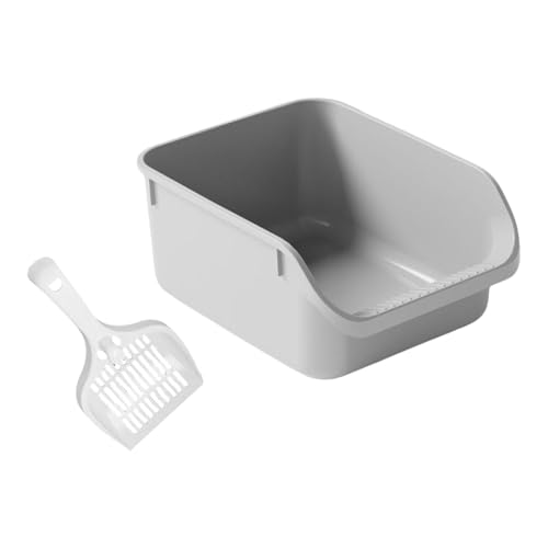 predolo Offen, Katzentoilette, Sandkasten, Katzenstreubehälter, Katzentoilette, Bettpfanne, Heimtierbedarf, antihaftbeschichtete Streu, GRAU predolo Offen, Katzentoilette, Sandkasten, Katzenstreubehälter, Katzentoilette, Bettpfanne, Heimtierbedarf, antihaftbeschichtete Streu, GRAU von predolo