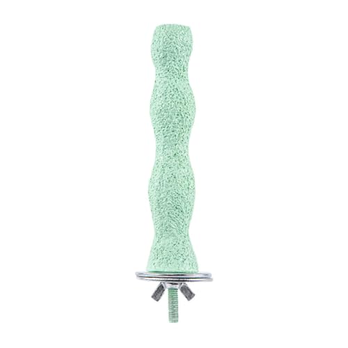 predolo Papageien Sitzstangen Ständer, Spielzeug, Papageien Ständer, Kletterspielzeug, Vogelkäfig Spielzeug, Vogelkäfig Sitzstangen Plattform für Vögel, Welle, GrÜn von predolo