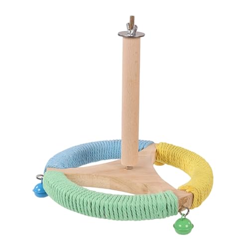 predolo Papageien Spielplatz Sitzstange Vogelkäfig Zubehör Vogel Trainingsperch Kletterplattform mit Drehbarer Funktion für Kleine Vögel für von predolo