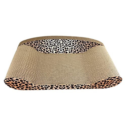 predolo Pet Cat Scratcher Sofa Pad Kratzbrett Interaktives Spielzeug Schlafbett Wellpappe Lounge Kratzkissen für Kätzchen Haustierzubehör, Leopardenmuster predolo Pet Cat Scratcher Sofa Pad Kratzbrett Interaktives Spielzeug Schlafbett Wellpappe Lounge Kratzkissen für Kätzchen Haustierzubehör, Leopardenmuster von predolo