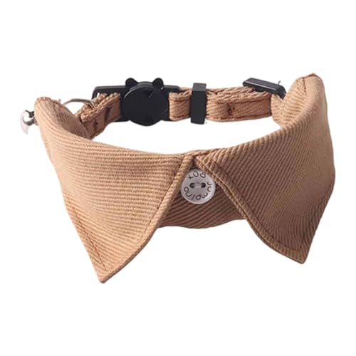 predolo Pet Fliege Katzen Halsband Hunde Krawatte Stoff Katzenhalsband mit Klassischem Design Und Schnellem Öffnungsmechanismus für Fotoshootings, Khaki predolo Pet Fliege Katzen Halsband Hunde Krawatte Stoff Katzenhalsband mit Klassischem Design Und Schnellem Öffnungsmechanismus für Fotoshootings, Khaki von predolo