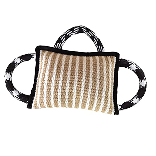 predolo Pillow Tug Toy mit 3 Griffen für Kleine Mittelgroße Hunde, Schwarz, 25 x 20 cm predolo Pillow Tug Toy mit 3 Griffen für Kleine Mittelgroße Hunde, Schwarz, 25 x 20 cm von predolo