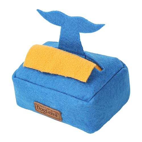predolo Schnüffelspielzeug Als Intelligenzspielzeug Und Futterspielzeug Leckerlispender mit Faltbarem Futterbereich Aus Polyester für Nasentraining von Hu, Blau von predolo