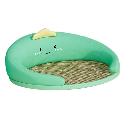 predolo Selbstkühlendes Haustierkissen, Rattanmatte, Süß, Bequem, rutschfest, Tragbar, Atmungsaktiv, Kühlkissen, Schlafbett, Katzensofa für Haustierkatzen, Dinosaurier predolo Selbstkühlendes Haustierkissen, Rattanmatte, Süß, Bequem, rutschfest, Tragbar, Atmungsaktiv, Kühlkissen, Schlafbett, Katzensofa für Haustierkatzen, Dinosaurier von predolo