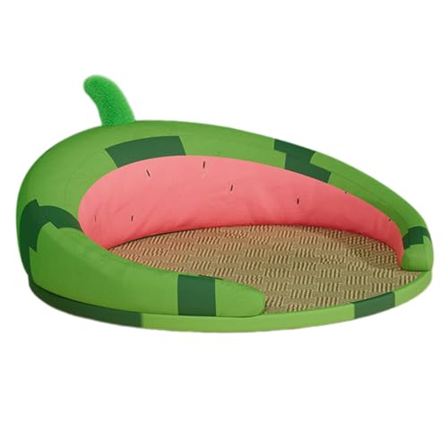 predolo Selbstkühlendes Haustierkissen, Rattanmatte, Süß, Bequem, rutschfest, Tragbar, Atmungsaktiv, Kühlkissen, Schlafbett, Katzensofa für Haustierkatzen, Wassermelone predolo Selbstkühlendes Haustierkissen, Rattanmatte, Süß, Bequem, rutschfest, Tragbar, Atmungsaktiv, Kühlkissen, Schlafbett, Katzensofa für Haustierkatzen, Wassermelone von predolo
