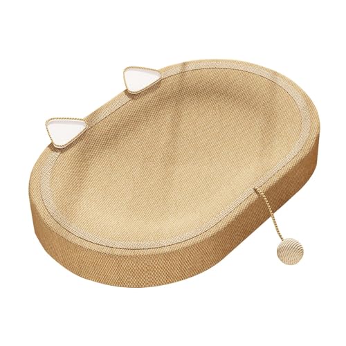 predolo Sisal-Katzenkratzer, ovales Katzenkratzbett, Katzennest, rutschfest, langlebig, Trainingsspielzeug, Katzenkratzer, Lounge-Bett für Welpen, mit Ohr predolo Sisal-Katzenkratzer, ovales Katzenkratzbett, Katzennest, rutschfest, langlebig, Trainingsspielzeug, Katzenkratzer, Lounge-Bett für Welpen, mit Ohr von predolo