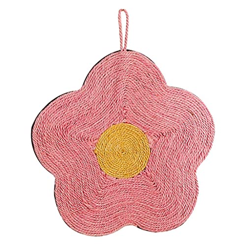 predolo Sisal Kratzbrett für Katzenpfotenpflege an der befestigt, Rote Blume 40x40cm predolo Sisal Kratzbrett für Katzenpfotenpflege an der befestigt, Rote Blume 40x40cm von predolo