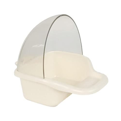 predolo Vogelfutterspender für Käfig, Hängender Wasserbecher, Futterspender, Hängender Futterkasten, Käfigzubehör für Perlhühner, Nymphensittiche, Unzertrennl, Beige von predolo