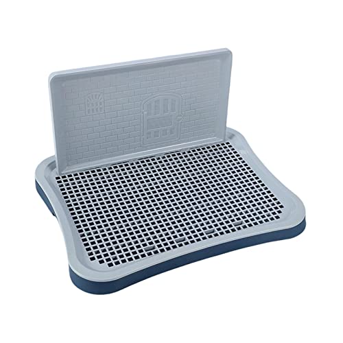 predolo Waschbares Hunde-Toiletten-Töpfchen-Tablett Welpen-PIPI-Pad-Urinal mit Harnsäule Haustier-Trainings-Toilettentablett für Hunde Katzen Hamster, Marine predolo Waschbares Hunde-Toiletten-Töpfchen-Tablett Welpen-PIPI-Pad-Urinal mit Harnsäule Haustier-Trainings-Toilettentablett für Hunde Katzen Hamster, Marine von predolo