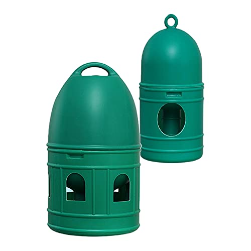 predolo Wasserspender für Vögel - Nützliches Set für Geflügel, 1L 10L Grün von predolo
