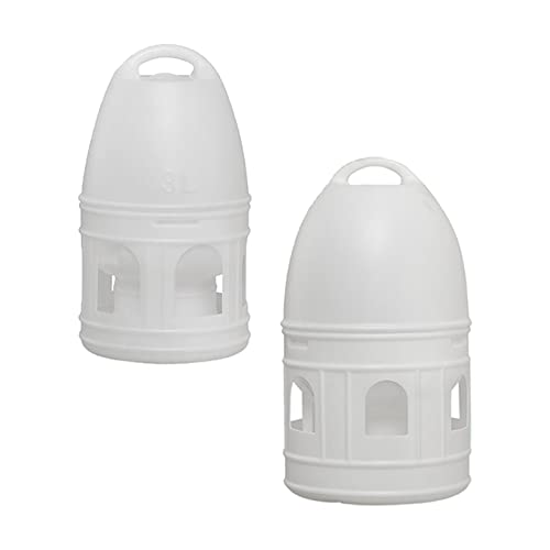 predolo Wasserspender für Vögel - Nützliches Set für Geflügel, 3L 10L Weiß predolo Wasserspender für Vögel - Nützliches Set für Geflügel, 3L 10L Weiß von predolo