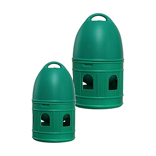 predolo Wasserspender für Vögel - Nützliches Set für Geflügel, 5L 10L Grün von predolo