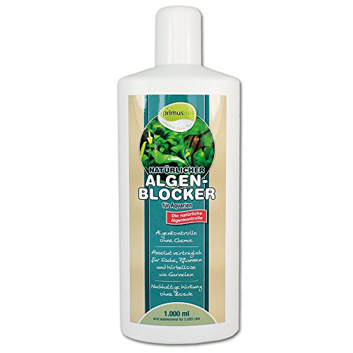 primuspet Natürlicher Aquarium Algen-Blocker (Algenkontrolle ohne Chemie. Wirkt auf natürliche Weise. Verträglich für Garnelen und Wirbellose), Inhalt:1 Liter von primuspet