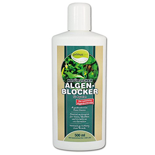 primuspet Natürlicher Aquarium Algen-Blocker (Algenkontrolle ohne Chemie. Wirkt auf natürliche Weise. Verträglich für Garnelen und Wirbellose), Inhalt:500 ml von primuspet