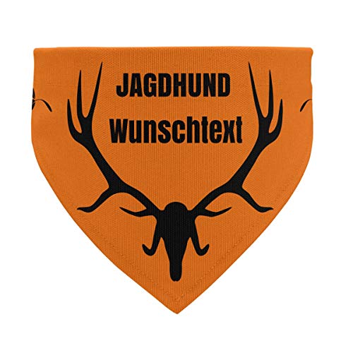 printplanet® - Hundehalstuch mit Name oder Text - Halstuch für Hunde - Layout Jagdhund - Größe L von printplanet