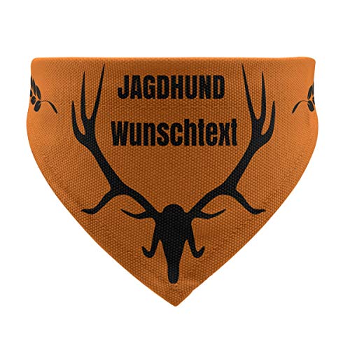 printplanet® - Hundehalstuch mit Name oder Text - Halstuch für Hunde - Layout Jagdhund - Größe S von printplanet