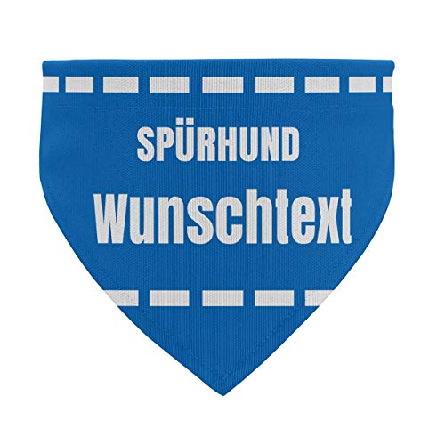 printplanet® - Hundehalstuch mit Name oder Text - Halstuch für Hunde - Layout Spürhund - Größe L von printplanet